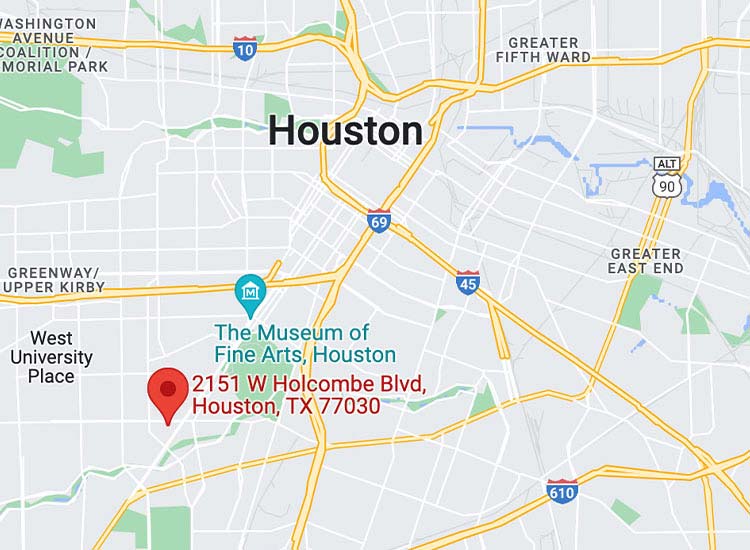 Map of Wheeler's Locations in Houston
