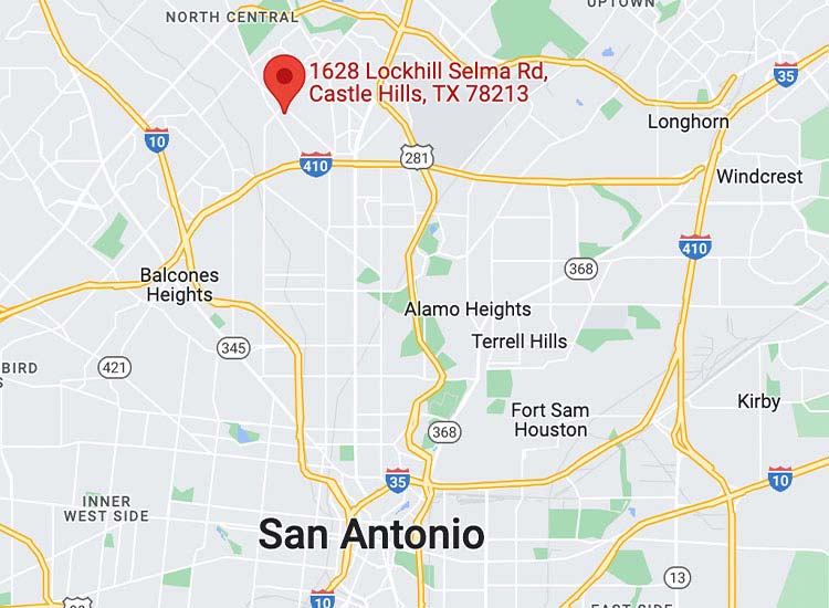 Map of Wheeler's Locations in San Antonio