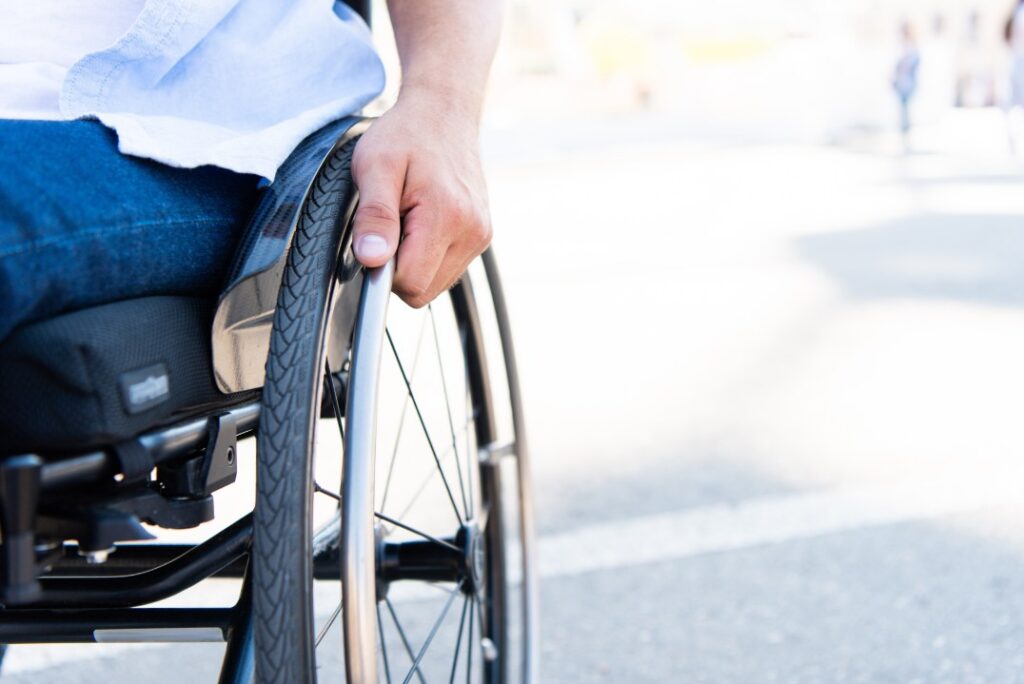 Person using wheelchair