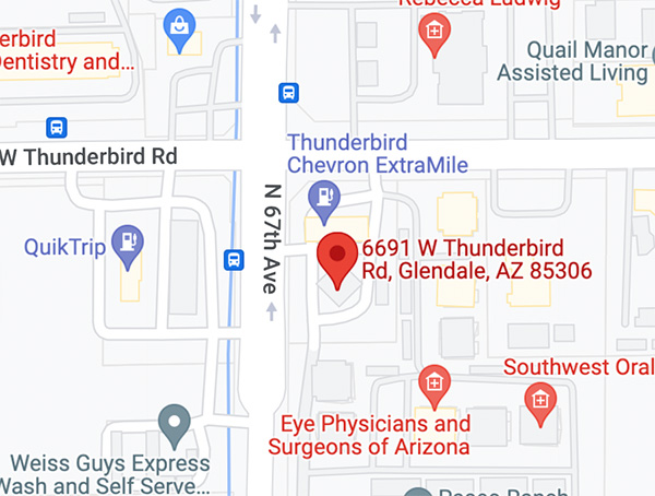 Glendale location map
