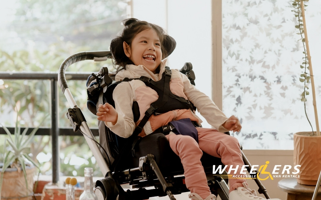 Little girl in Wheelchair