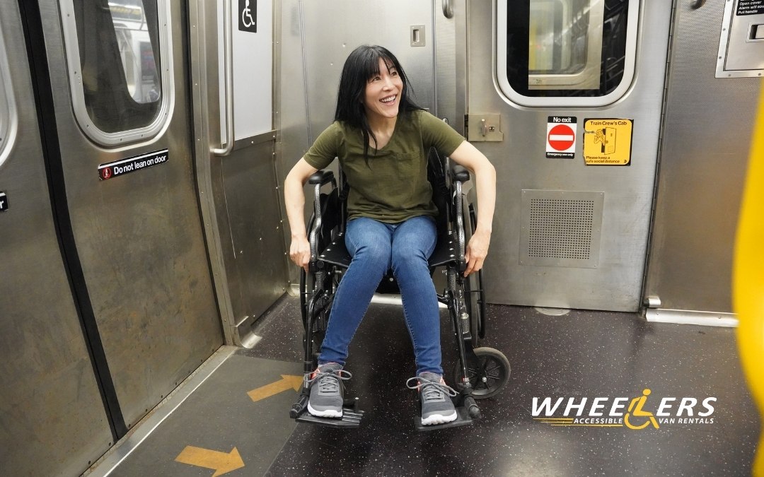 Wheelchair user on public transportation 
