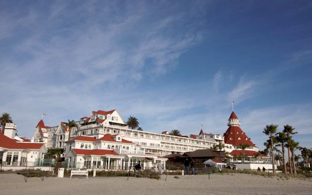 Coronado's The Hotel Del Photo Taken From Beach